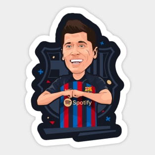 Lewandowski Barcelona Sticker